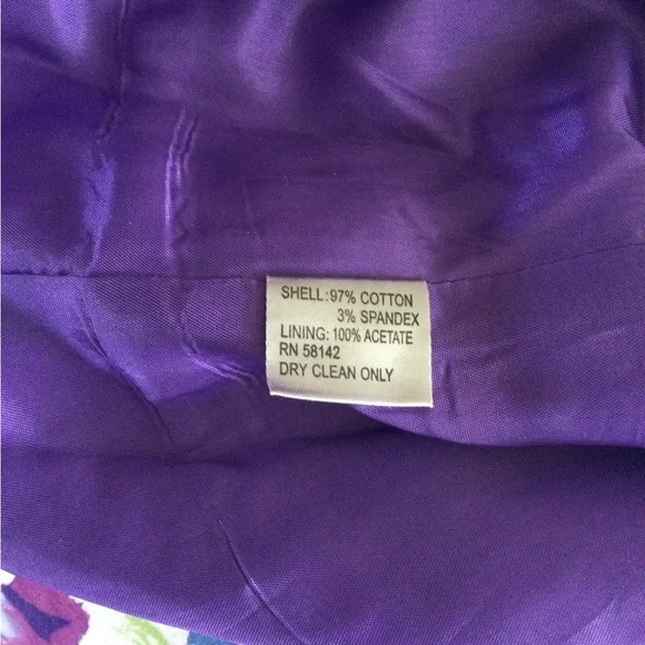 Muse Purple Floral Sleeveless Dress, Size 8 - Picture 7 of 8